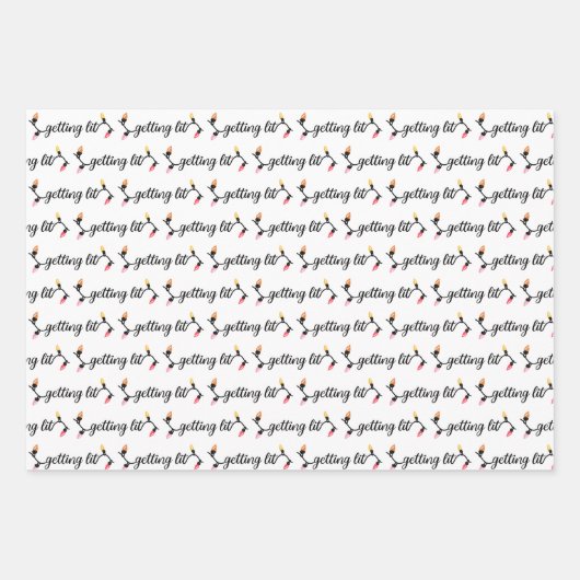 Funny Adult Kerstmis Inpakpapier Vel (Voorkant 2)