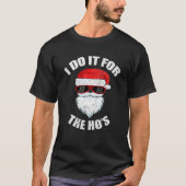 Funny Adult Naughty Kerstmis Dirty Pajama Ho PJ T-shirt (Voorkant)
