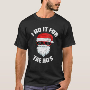 Funny Adult Naughty Kerstmis Dirty Pajama Ho PJ T-shirt