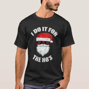 Funny Adult Naughty Kerstmis Dirty Pajama Ho PJ T-shirt
