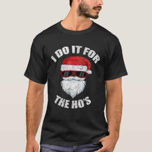 Funny Adult Naughty Kerstmis Dirty Pajama Ho PJ T-shirt