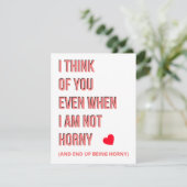Funny Adult Naughty Valentijns Card & Gifts Feestdagenkaart (Staand voorkant)