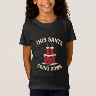 Funny Adult Santa Loves Going Down Christmas Humor T-shirt