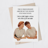 Funny Adult Vrouw Vriendschap Wenskaart Bedankkaart