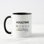 Funny Adult zou niet aanbevelen Mok (Links)
