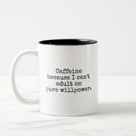 Funny Adulting Coffee Mug Gift Tweekleurige Koffiemok