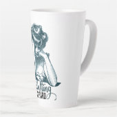 Funny Adulting is Hard Gibson Girl Latte Mok (Rechterhoek)