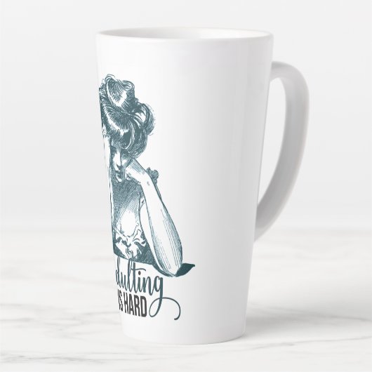 Funny Adulting is Hard Gibson Girl Latte Mok (Rechterhoek)