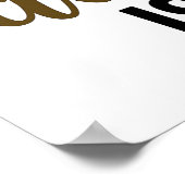 Funny Adulting is Hard Hipster Llama Poster (Hoek)