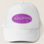 Funny Adulting Retro Decal Nostalgia Art Trucker Pet (Voorkant)