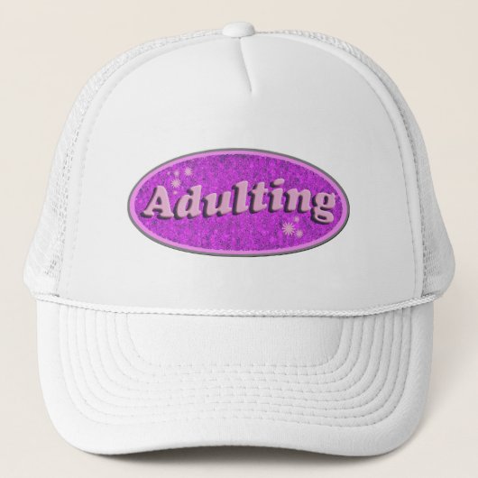 Funny Adulting Retro Decal Nostalgia Art Trucker Pet (Voorkant)
