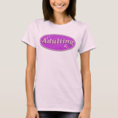 Funny Adulting Retro Decal Nostalgia Design T-shirt (Voorkant)