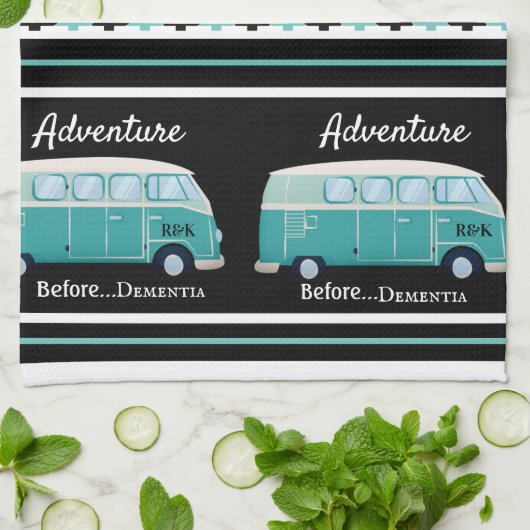 Funny "Adventure Before Dementia" persoonlijke kit Theedoek (Gevouwen)