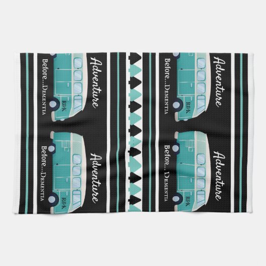 Funny "Adventure Before Dementia" persoonlijke kit Theedoek (Horizontaal)