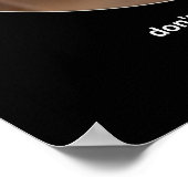 Funny Advice krijg niet zo veel geld Poster (Hoek)