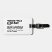 Funny Aerospace Engineer Definition Bagagelabel (Voorkant horizontaal)