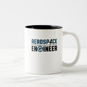 Funny Aerospace Engineer Humor Het is Rocket Scien Tweekleurige Koffiemok