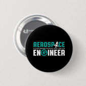 Funny Aerospace Engineering Het is Rocket Science Ronde Button 5,7 Cm (Voorkant /achterkant)