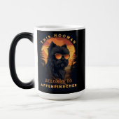 Funny Affenpinscher Dog Parent Personalized Magische Mok (Links)