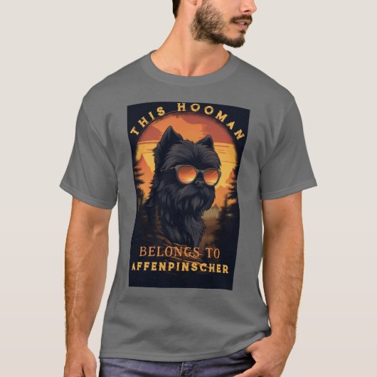 Funny Affenpinscher Dog Parent Personalized T-shirt (Voorkant)