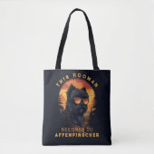 Funny Affenpinscher Dog Parent Tote Bag (Voorkant)