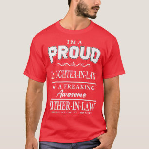 Funny Affine Proud DaughterInLaw of Geweldige Vade T-shirt