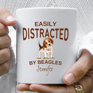 Funny Afgeleid door Beagles gepersonaliseerd Koffiemok