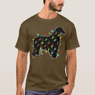 Funny Afghan Greyhound Dog Tree-kerstlampjes X T-shirt