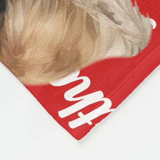 Funny Afghan Hound Dog Name Patterned Christmas Fleece Deken (Hoek)