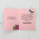 Funny African American Woman Birthday Kaart (Binnen)