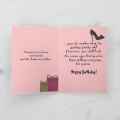 Funny African American Woman Birthday Kaart (Binnen)