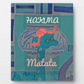 Funny African Giraffe Print Fotoplaat (Voorkant)