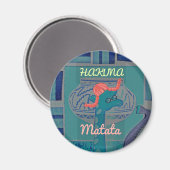 Funny African Giraffe Print Magneet (Voorkant / Achterkant)