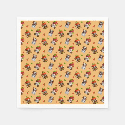 Funny African Gnomes Pattern Servet (Voorkant)
