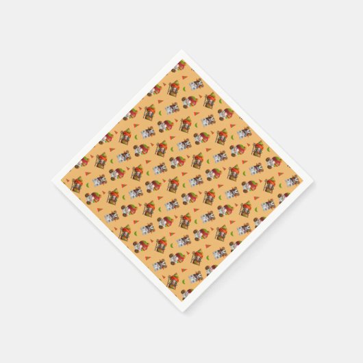 Funny African Gnomes Pattern Servet (Hoek)