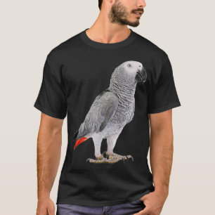 Funny African Gray Parrot Bird Shirt Womens Mannen