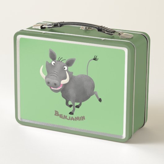 Funny african warthog pig cartoon (Achterkant)