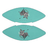 Funny african warthog pig cartoon american football (Panelen)