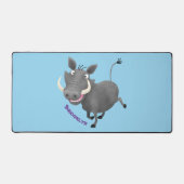 Funny african warthog pig cartoon bureaumat (Voorkant)