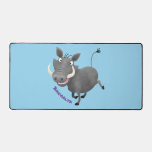 Funny african warthog pig cartoon bureaumat
