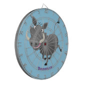 Funny african warthog pig cartoon dartbord (Voorkant Links)