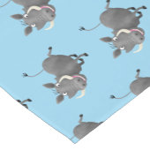 Funny african warthog pig cartoon korte tafelloper (Hoek)