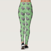 Funny african warthog pig cartoon leggings (Achterkant)