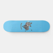 Funny african warthog pig cartoon persoonlijk skateboard (Horizontaal)