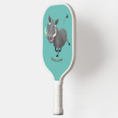 Funny african warthog pig cartoon pickleball paddle (Links)