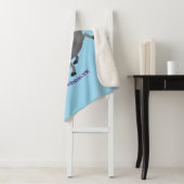 Funny african warthog pig cartoon sherpa deken (In situ)