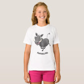 Funny african warthog pig cartoon t-shirt (Voorkant volledig)