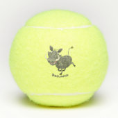 Funny african warthog pig cartoon tennisballen (Voorkant)