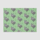 Funny african warthog pig cartoon tissuepapier (Voorkant)