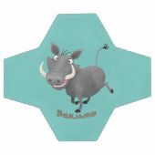 Funny african warthog pig cartoon voetbal (Enkel)